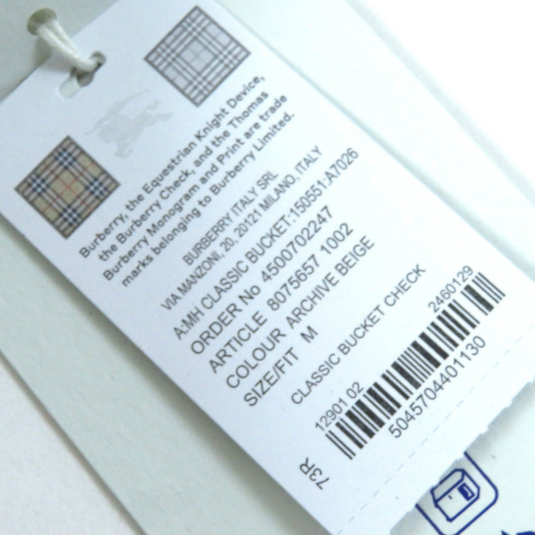 BURBERRY hat 8075657 Main: 100% cotton Beige type mens M Used Authentic