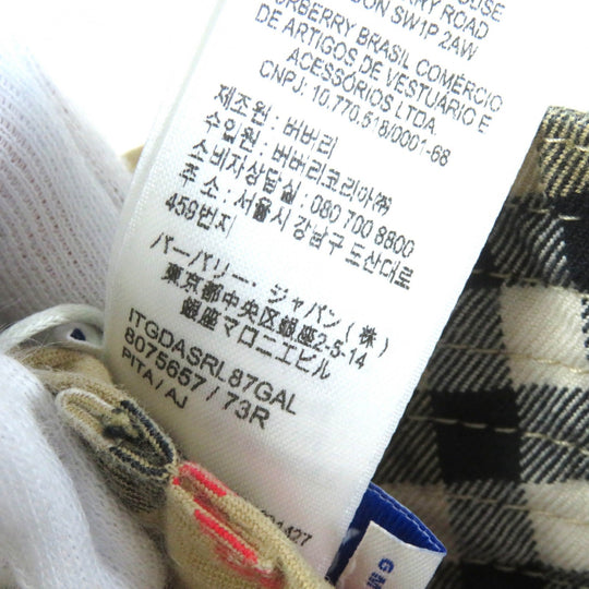 BURBERRY hat 8075657 Main: 100% cotton Beige type mens L Used Authentic