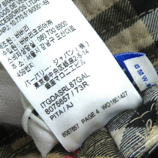 BURBERRY hat 8075657 Main: 100% cotton Beige type mens XL Used Authentic