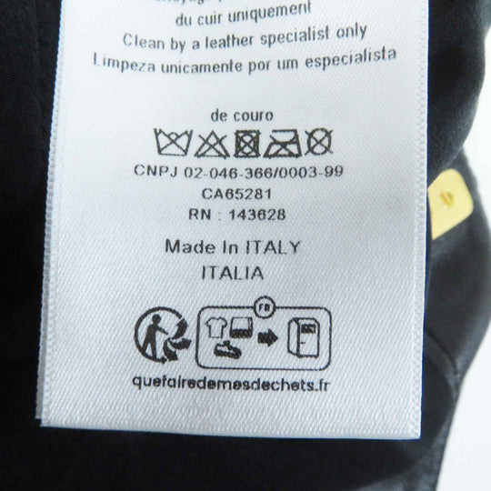 Christian Dior Shorts 045P45AL015 Outer: 100% lamb leather, lining: 100% silk black Women 38 Used Authentic
