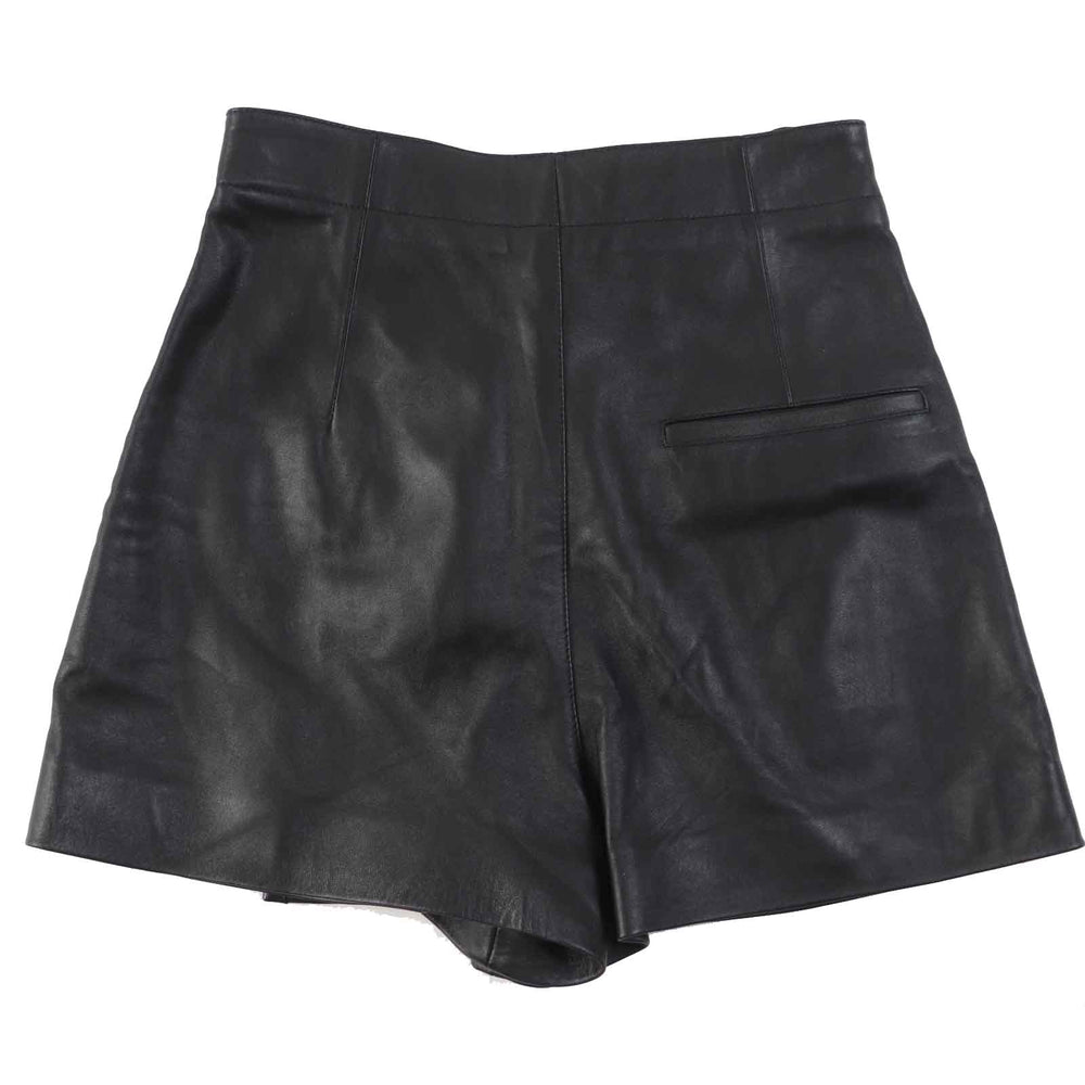 Christian Dior Shorts 045P45AL015 Outer: 100% lamb leather, lining: 100% silk black Women 38 Used Authentic