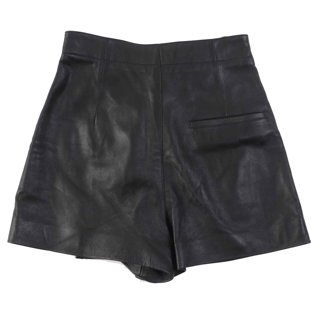 Christian Dior Shorts 045P45AL015 Outer: 100% lamb leather, lining: 100% silk black Women 38 Used Authentic
