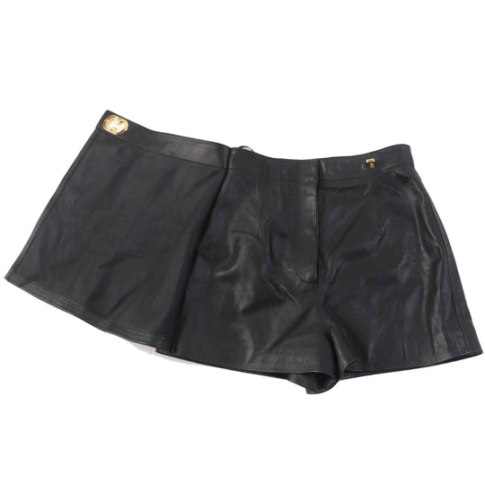Christian Dior Shorts 045P45AL015 Outer: 100% lamb leather, lining: 100% silk black Women 38 Used Authentic