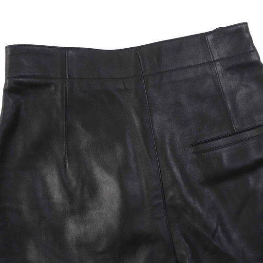 Christian Dior Shorts 045P45AL015 Outer: 100% lamb leather, lining: 100% silk black Women 38 Used Authentic