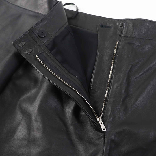 Christian Dior Shorts 045P45AL015 Outer: 100% lamb leather, lining: 100% silk black Women 38 Used Authentic