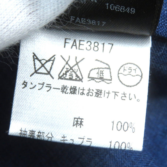 Loro Piana tailored jacket FAE3817 Main: 100% linen, sleeve lining: 100% cupra Navy blue mens 50 Used Authentic