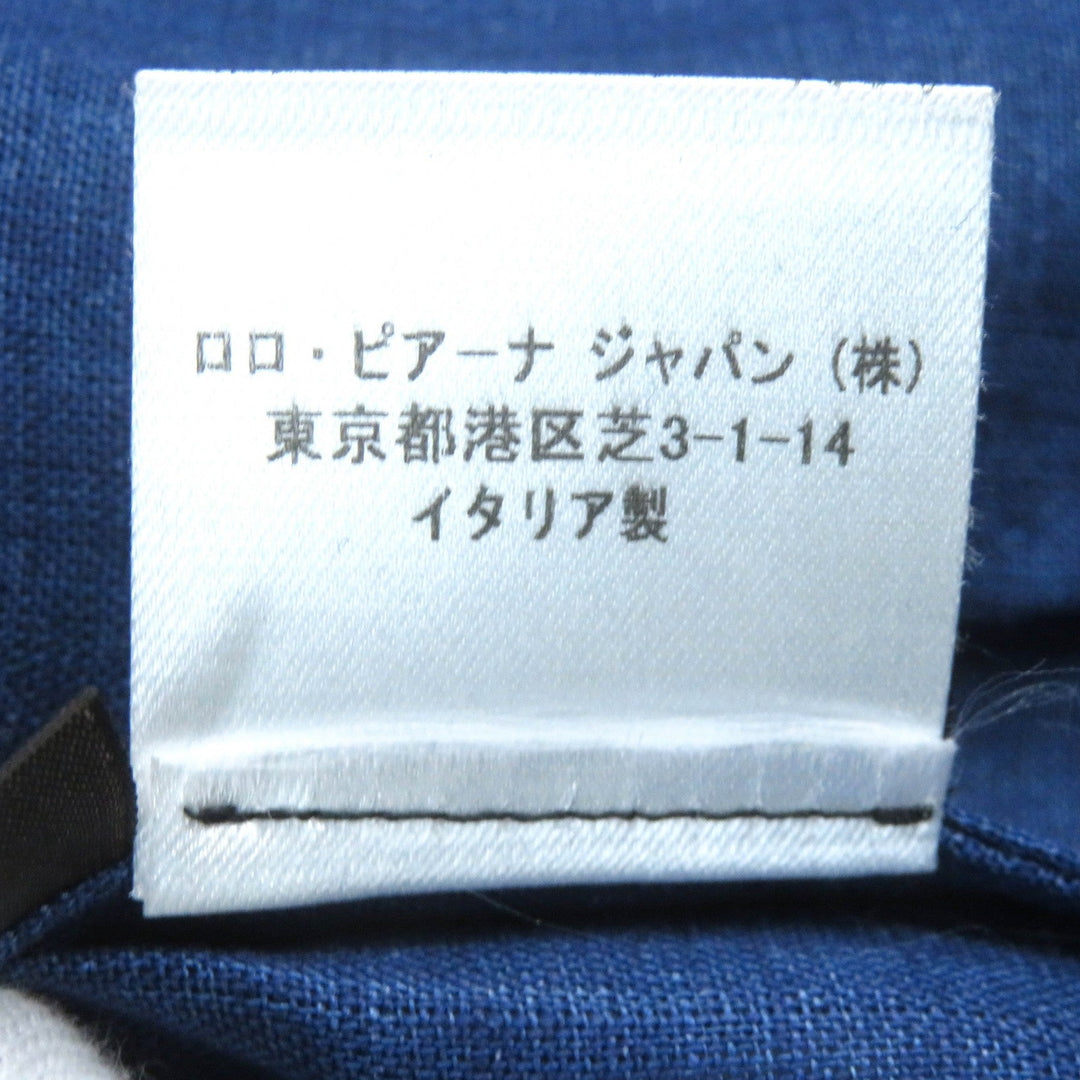 Loro Piana tailored jacket FAE3817 Main: 100% linen, sleeve lining: 100% cupra Navy blue mens 50 Used Authentic