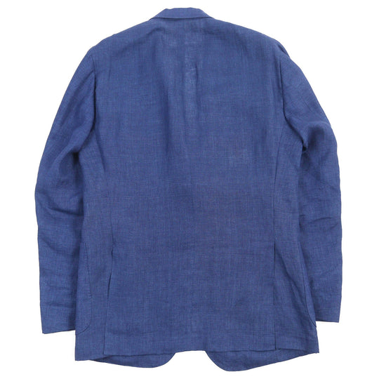 Loro Piana tailored jacket FAE3817 Main: 100% linen, sleeve lining: 100% cupra Navy blue mens 50 Used Authentic