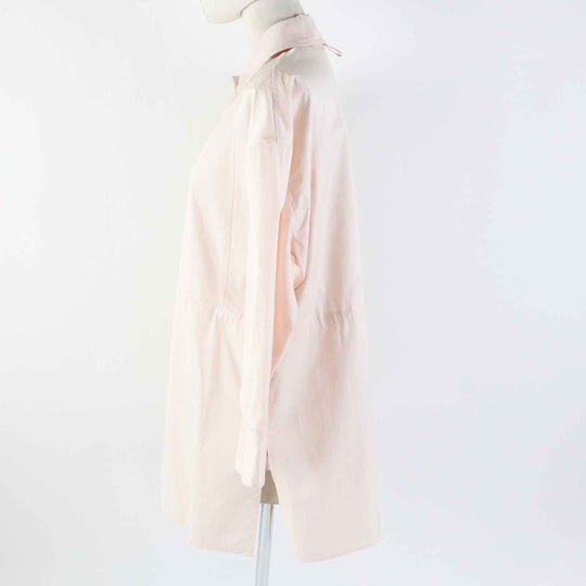HERMES Long sleeve shirt 2E0609D4 Main: 100% cotton, Part: 100% polyester Light pink Women 36 Used Authentic