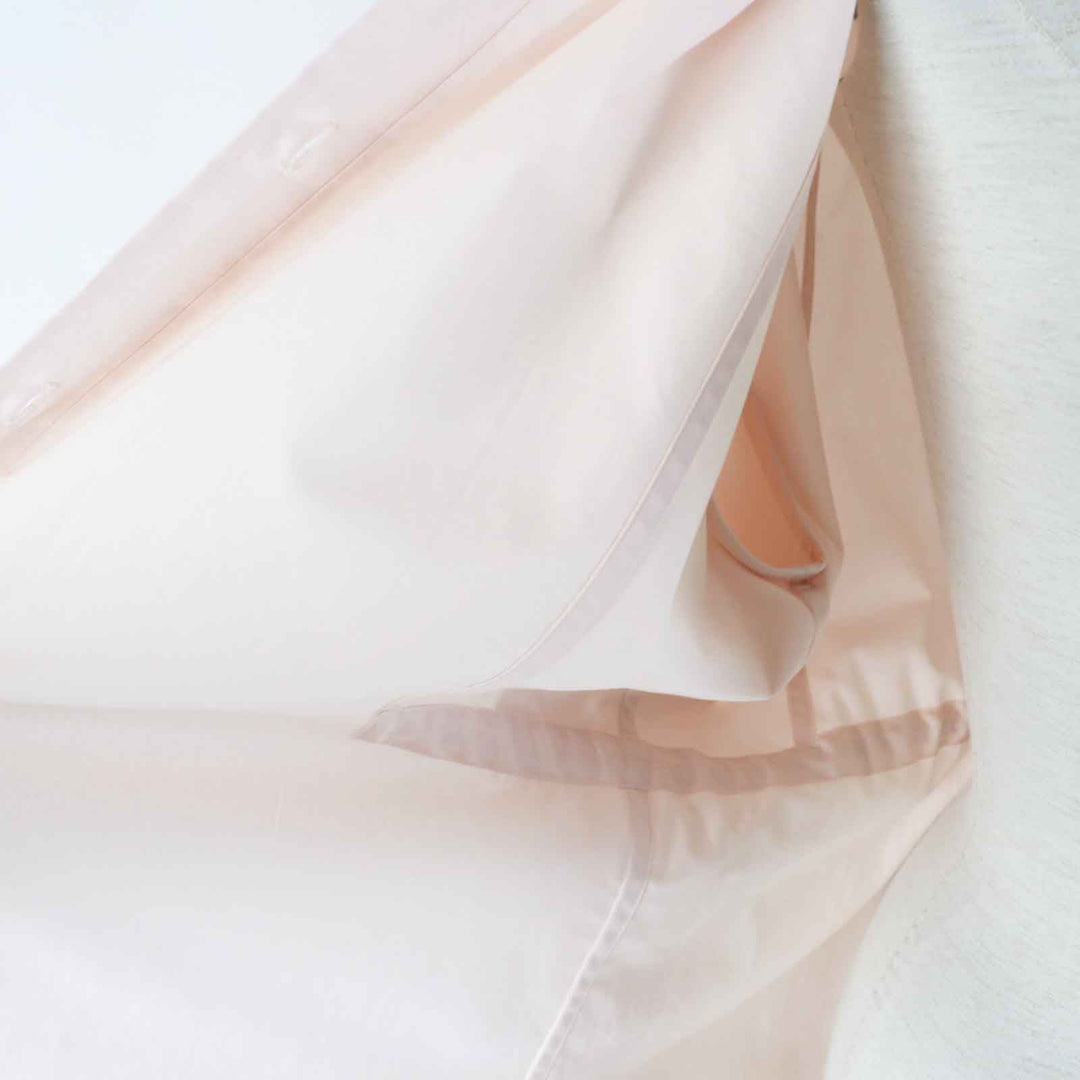 HERMES Long sleeve shirt 2E0609D4 Main: 100% cotton, Part: 100% polyester Light pink Women 36 Used Authentic