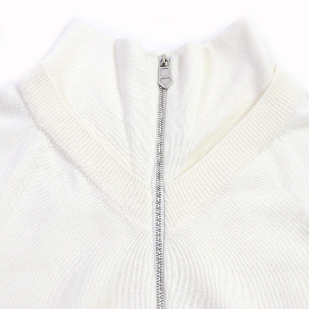 HERMES cardigan Main: 90% cotton, Main: 9% cashmere, Main: 1% wool Ivory mens S Used Authentic