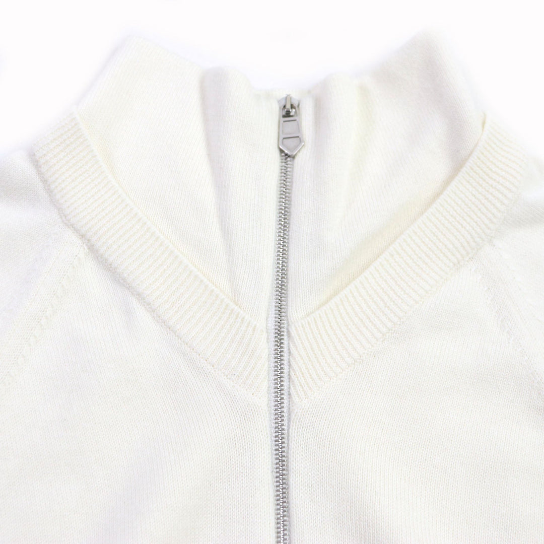 HERMES cardigan Main: 90% cotton, Main: 9% cashmere, Main: 1% wool Ivory mens S Used Authentic