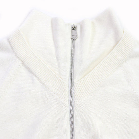 HERMES cardigan Main: 90% cotton, Main: 9% cashmere, Main: 1% wool Ivory mens S Used Authentic