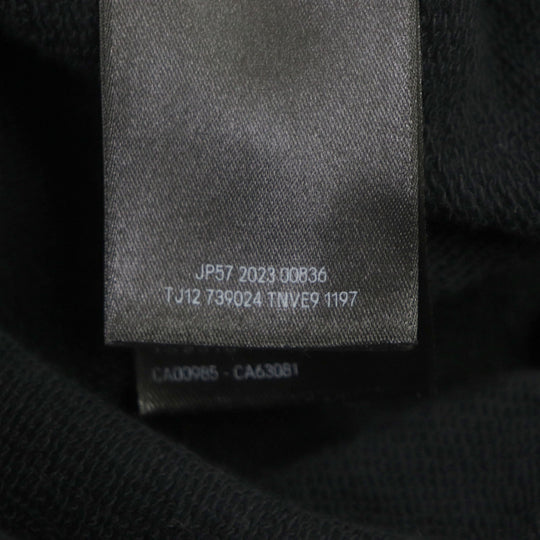 BALENCIAGA Hoodie 739024 Main: 100% cotton black mens L Used Authentic