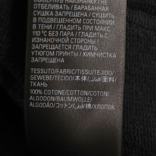 BALENCIAGA Hoodie 739024 Main: 100% cotton black mens L Used Authentic