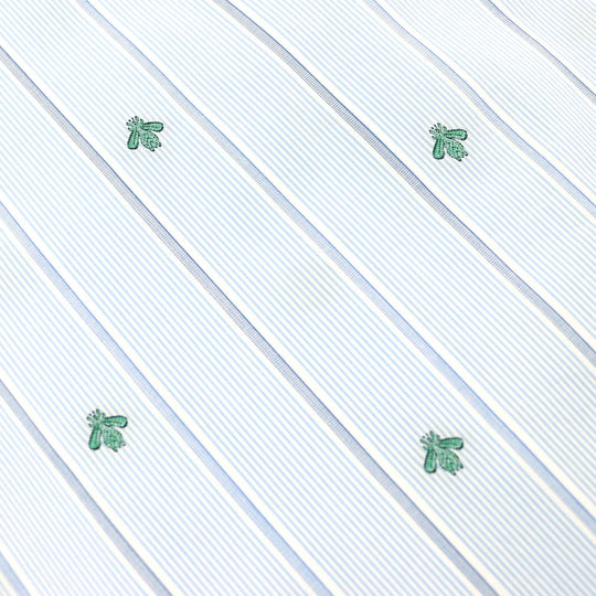 GUCCI Long sleeve shirt 574516 Main: 100% cotton Light Blue White Green mens 46|18 Used Authentic