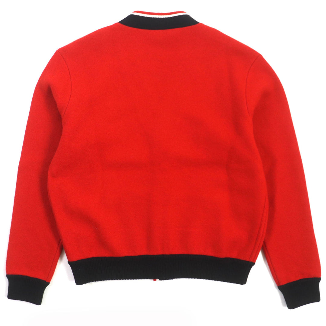 CELINE cardigan 2A119370D Main: 100% wool, some: 75% cotton, some: 25% cashmere, some: 100% cotton, some: 97% cotton Red black Teddy mens M Used Authentic