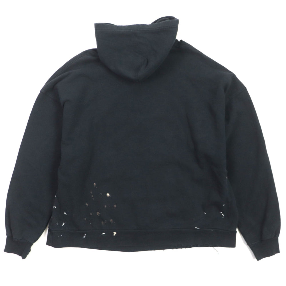 BALENCIAGA Hoodie 674986 Main: 100% cotton black mens L Used Authentic