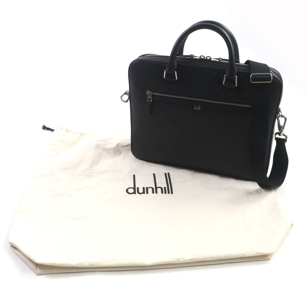 Dunhill Briefcase DU24R3815PX001 Main: Calfskin black Contour Slim Single Document Case mens Used Authentic
