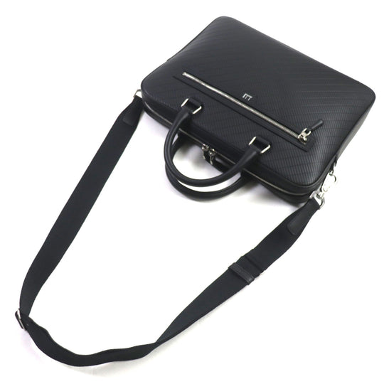 Dunhill Briefcase DU24R3815PX001 Main: Calfskin black Contour Slim Single Document Case mens Used Authentic