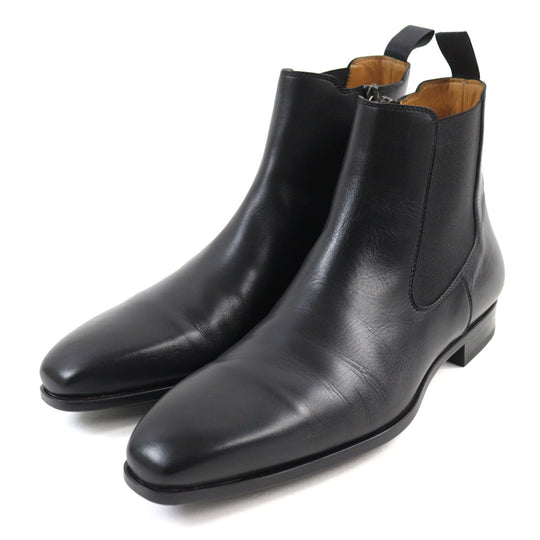 MAGNANNI boots 20155 Main: Leather black mens 40 Used Authentic