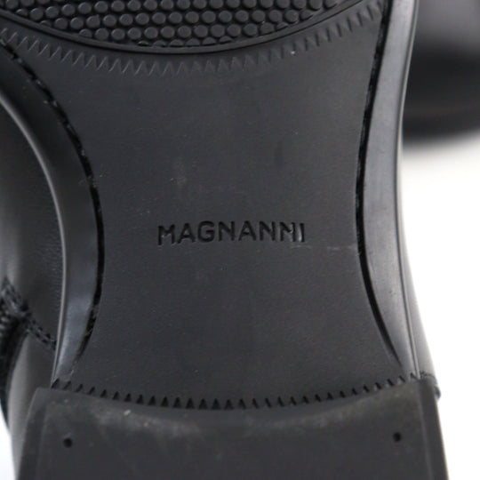 MAGNANNI boots 20155 Main: Leather black mens 40 Used Authentic