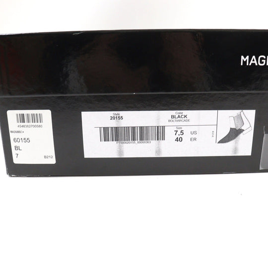 MAGNANNI boots 20155 Main: Leather black mens 40 Used Authentic