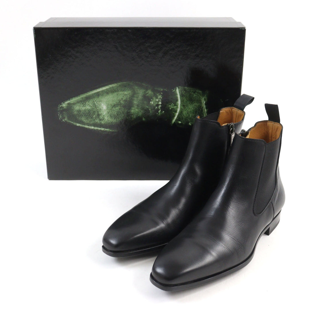 MAGNANNI boots 20155 Main: Leather black mens 40 Used Authentic