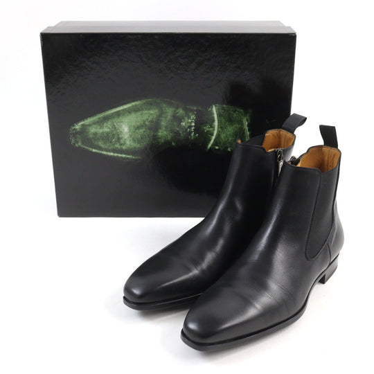 MAGNANNI boots 20155 Main: Leather black mens 40 Used Authentic