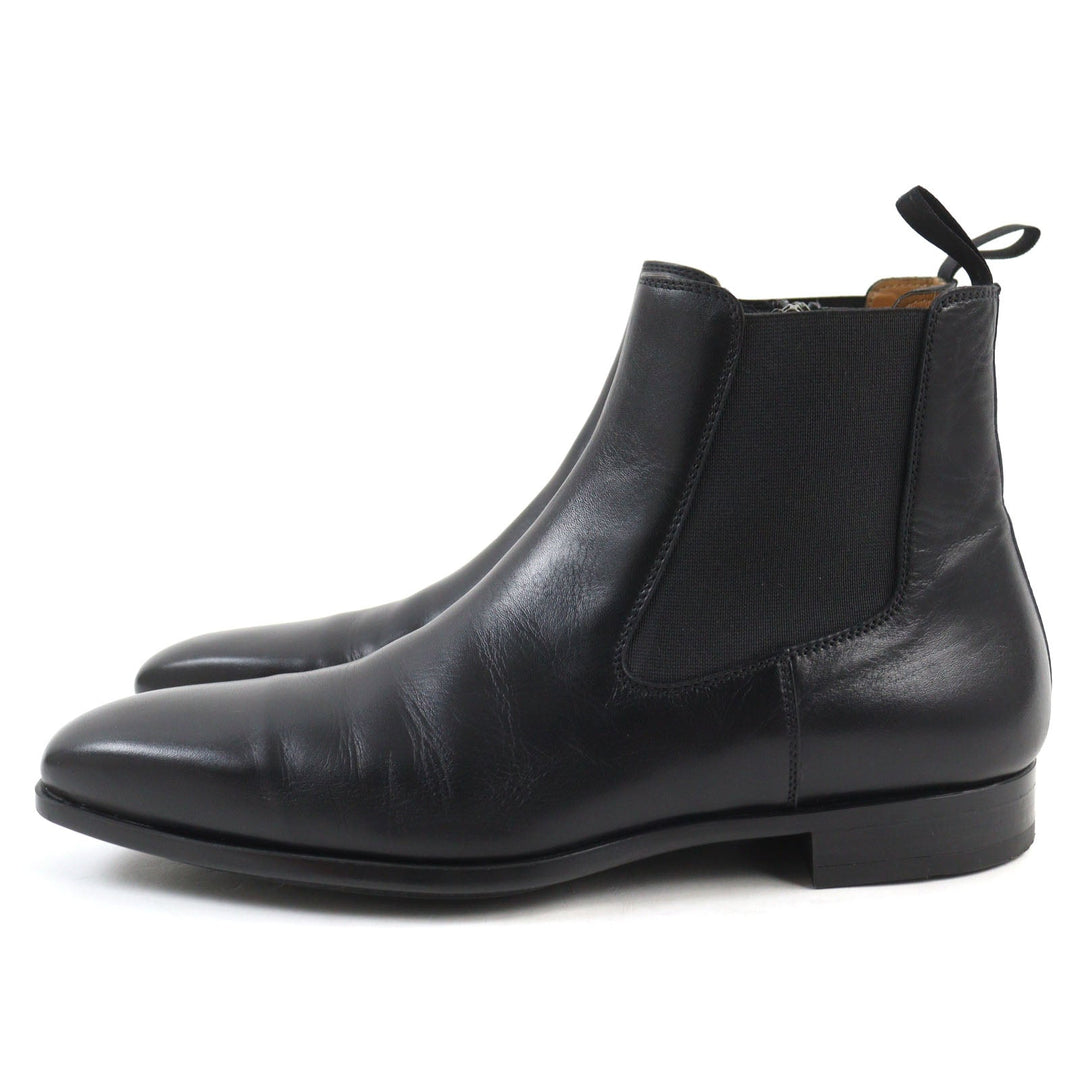 MAGNANNI boots 20155 Main: Leather black mens 40 Used Authentic