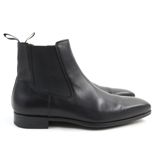 MAGNANNI boots 20155 Main: Leather black mens 40 Used Authentic