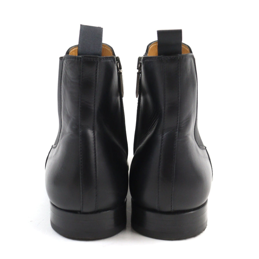 MAGNANNI boots 20155 Main: Leather black mens 40 Used Authentic
