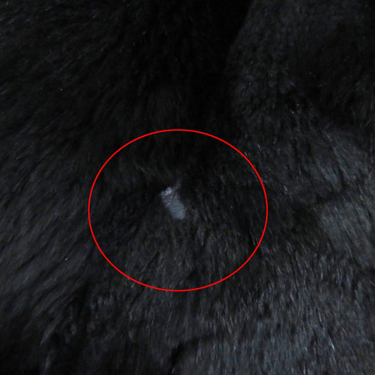 theory coat Outer: 99% nylon, Outer: 11% polyurethane, Lining: 100% rabbit, Filling: 100% polyester, Part: 100% raccoon black Women 2 Used Authentic