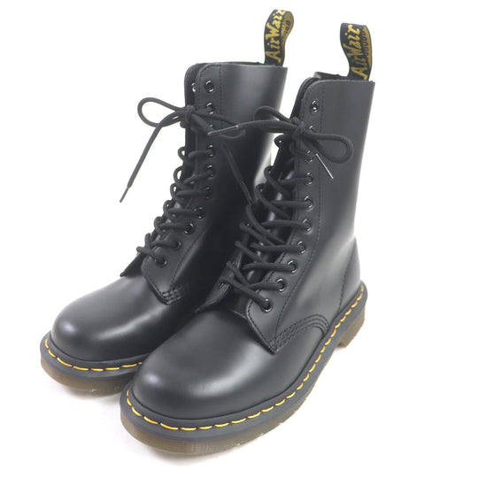 Dr.Martens boots 1490 Main: Smooth leather black mens 6 Used Authentic