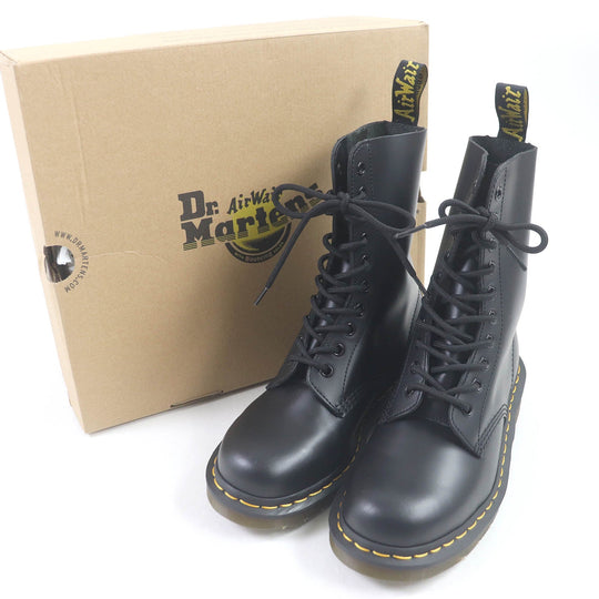 Dr.Martens boots 1490 Main: Smooth leather black mens 6 Used Authentic