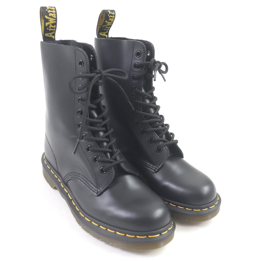 Dr.Martens boots 1490 Main: Smooth leather black mens 6 Used Authentic