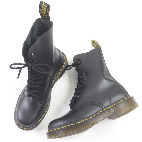 Dr.Martens boots 1490 Main: Smooth leather black mens 6 Used Authentic