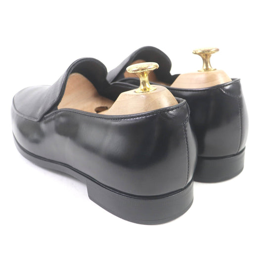 GIORGIO ARMANI loafers X2A254 Main: Leather black mens 6 Used Authentic