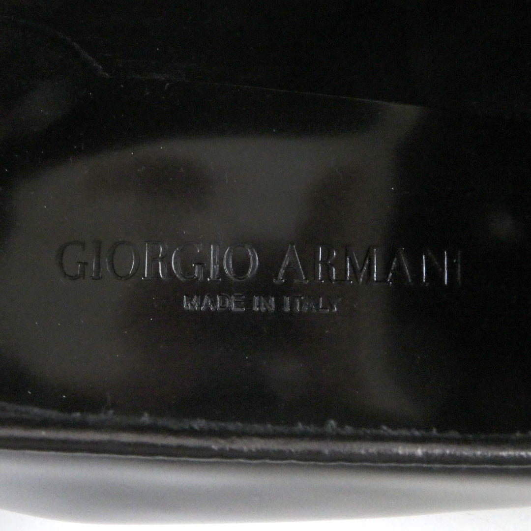 GIORGIO ARMANI loafers X2A254 Main: Leather black mens 6 Used Authentic
