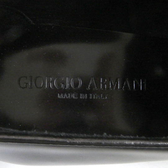 GIORGIO ARMANI loafers X2A254 Main: Leather black mens 6 Used Authentic