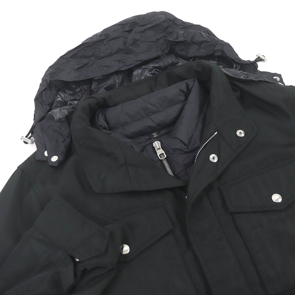 Dunhill Blouson Outer: 100% polyester, Lining: 100% cotton, Liner: 100% nylon, Liner: 90% down, Liner: 10% feather black mens 165/84A(OSR) Used Authentic