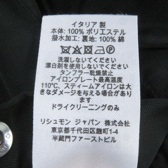Dunhill Blouson Outer: 100% polyester, Lining: 100% cotton, Liner: 100% nylon, Liner: 90% down, Liner: 10% feather black mens 165/84A(OSR) Used Authentic