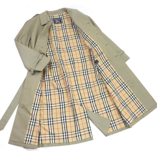 BURBERRY trench coat Outer: 100% cotton, Lining: cotton, Sleeve lining: polyester green mens 94 175 Used Authentic