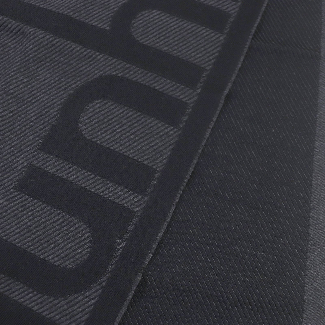 Dunhill Scarf Main: 100% wool Gray black mens Used Authentic
