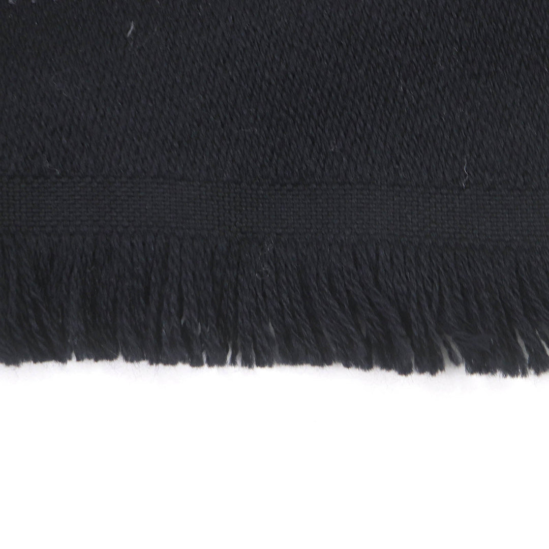Dunhill Scarf Main: 100% wool Gray black mens Used Authentic