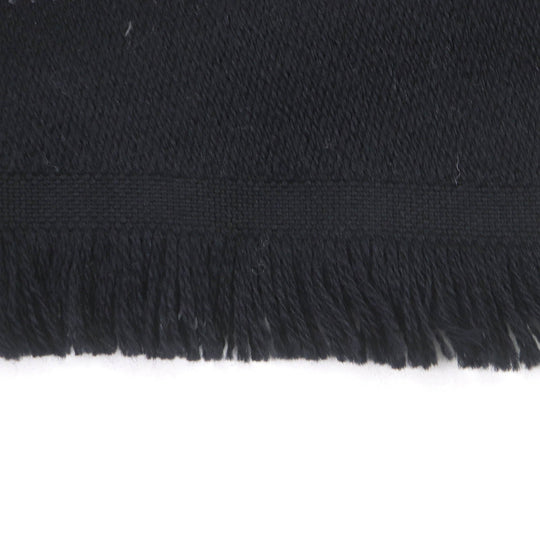 Dunhill Scarf Main: 100% wool Gray black mens Used Authentic