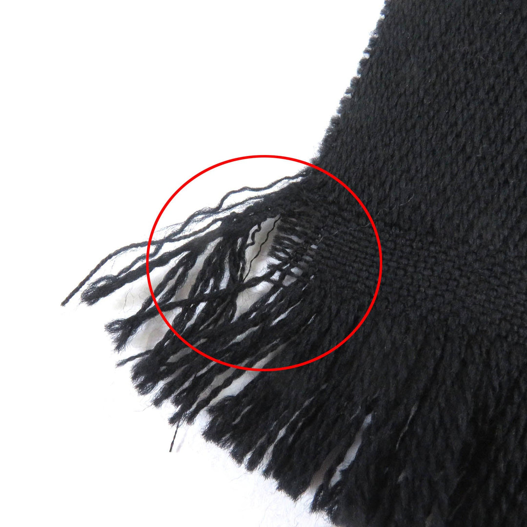 Dunhill Scarf Main: 100% wool Gray black mens Used Authentic
