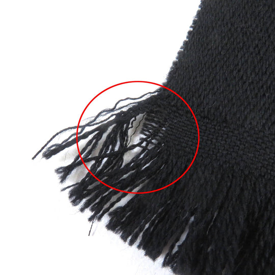 Dunhill Scarf Main: 100% wool Gray black mens Used Authentic
