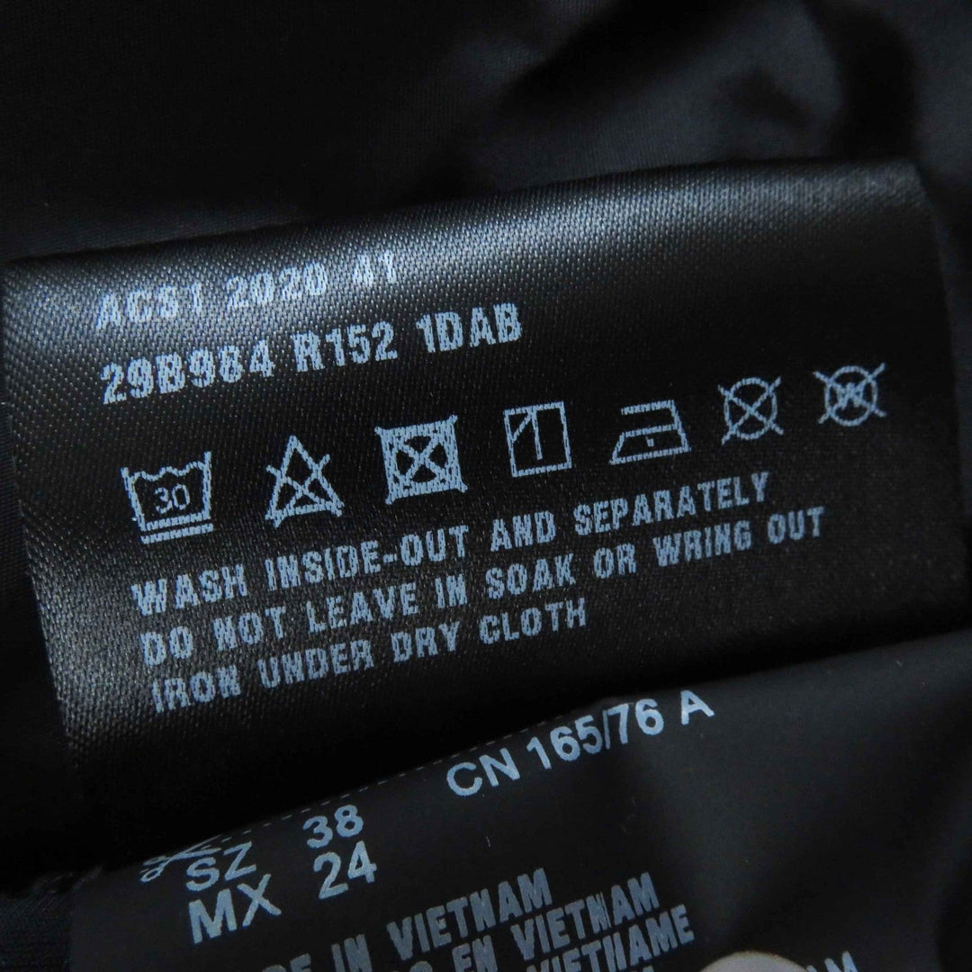 PRADA Down vest 29B984 Outer: 100% polyamide (nylon), Lining: 100% polyamide (nylon), Part: 80% polyamide (nylon), Part: 20% elastane (polyurethane), Filling: 90% down black Women 38 Used Authentic