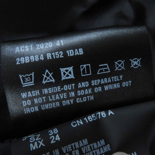 PRADA Down vest 29B984 Outer: 100% polyamide (nylon), Lining: 100% polyamide (nylon), Part: 80% polyamide (nylon), Part: 20% elastane (polyurethane), Filling: 90% down black Women 38 Used Authentic